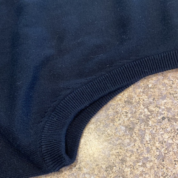 Izod Black Cotton Sweater Vest XLT XL Tall - Picture 14 of 16